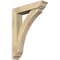 Ekena Millwork Thorton Traditional Rough Sawn Bracket w/ Offset Brace, Douglas Fir, 6"W x 26"D x 34"H BKT0604X26X34THR01RDF - alternate 1